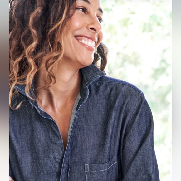 New FRANK & Eileen MARY Classic Shirtdress - Picture 3 of 9